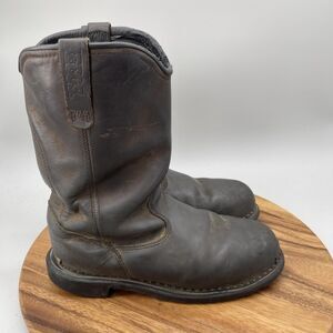 Red Wing Shoes Mens Size 9.5 Brown Leather Slip-On Waterproof Steel Toe 4436